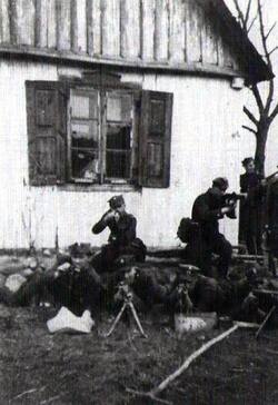 Ćwiczenia w oddziale "Roja", 10 V 1948 r.