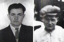 Od lewej: Henryk Milewski "Cięty", żołnież KP "Błękit" i st. sierż. Stanisław Suchołbiak "Szary", komendant Powiatu "Błękit", obaj zamordowani przez agentów UBP 19 VIII 1949 r.